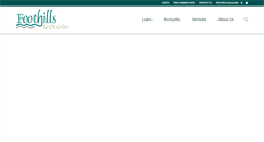 Desktop Screenshot of foothills-cu.com