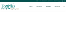Tablet Screenshot of foothills-cu.com